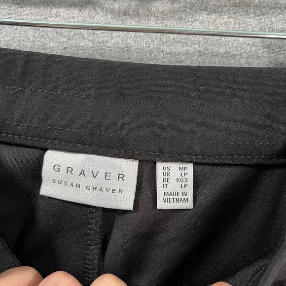 Susan Graver Petite LK Fusion Pull-On Crop Pant Black, Petite Medium - Picture 3 of 9